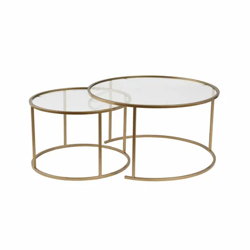 Set de măsuțe de cafea Aurum Gold 80 cm, 2buc., auriu