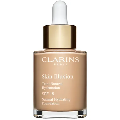 Clarins Skin Illusion Natural Hydrating Foundation makeup radiant cu hidratare SPF 15 culoare 108.3N Organza 30 ml