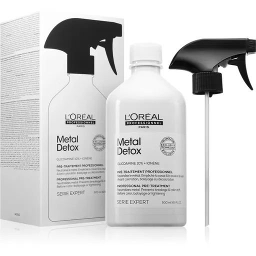 L’Oréal Professionnel Serie Expert Metal Detox primer spay pentru machiaj neutralizarea subtonurilor de alamă 10% Glicoamine 500 ml