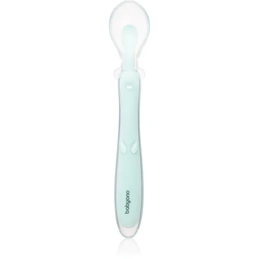 BabyOno Silicone Spoon 6m+ linguriță pentru copii Mint 1 buc
