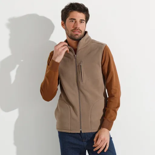 Vesta cu fermoar, microfleece