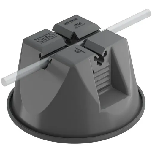 Suport conductor Rd 8-10 mm 165 MBG... pentru acoperisuri tip terasa, negru, cu beton Obo 5218700