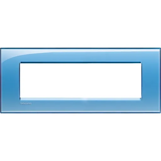 Rama ornament 7 module Bticino Living Light LNA4807AD, albastra