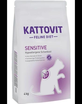 KATTOVIT Feline Diet Sensitive hrana uscata dietetica pentru pisici cu alergii alimentare 4 kg