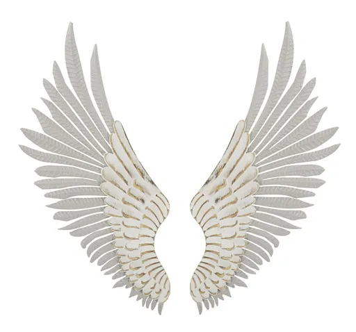 Mauro Ferretti Panou Aripi Natural Set 2 Bucati cm 43,8X2,5X104 | Aosom Romania