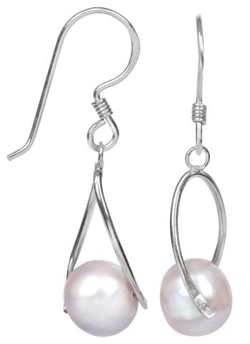 JwL Luxury Pearls Cercei din argint cu perlă reală JL0110