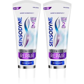 Sensodyne Clinical Repair Active White pastă de dinți 2x75 ml