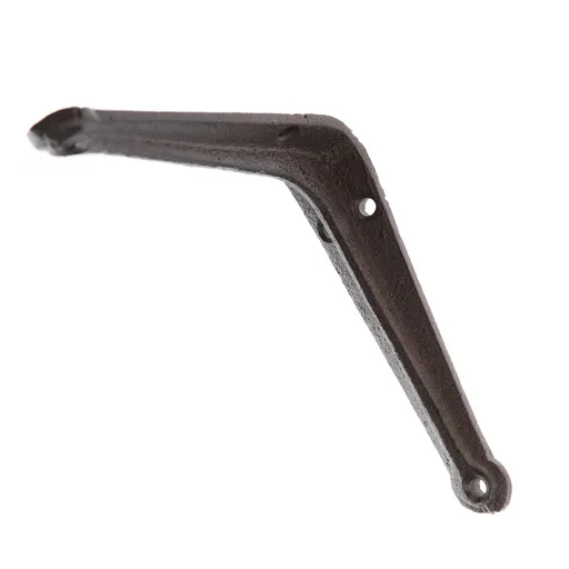 Consolă din fontă pentru raft Minimalistic negru,12 x 12 cm