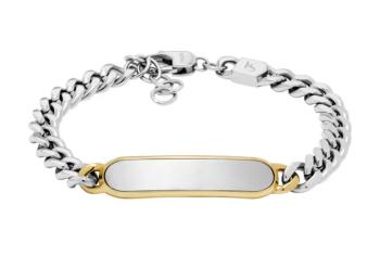 Fossil Brățară elegantă bicoloră din oțel pentru bărbați JF04851998