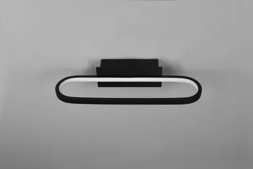 Aplica de perete Gianni, TRIO, 40x14.8x7.5 cm, 17W, 1x SMD, metal, negru mat