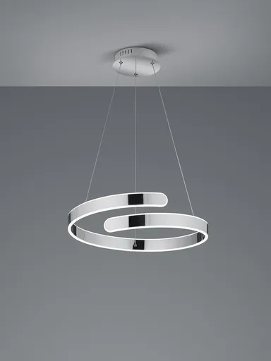 Lustra Parma, RL, 50x150 cm, 37W, 1x SMD, metal, argintiu