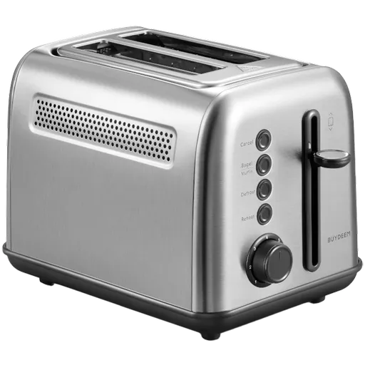 Prajitor de paine Buydeem DT620E-SS/EU, 900W, Pana la 204C°, 7 programe, Deschidere larga, Pop-up mare, Inox