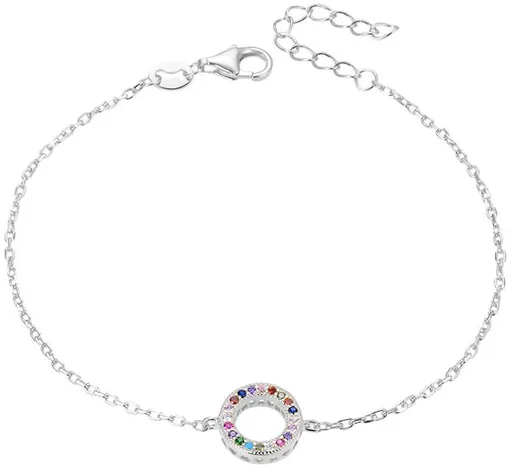 Beneto Brățară modernă din argint cu zirconii AGB581 / 21