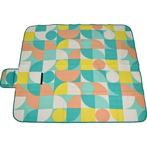 Pătură de picnic Retro cube 130 x 150 cm, albastru, albastru