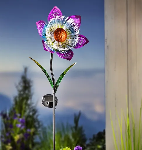 Solar Garden Plug Flower Magic
