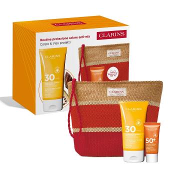 Clarins Set cadou Anti-Aging Sun Protection Routine Kit