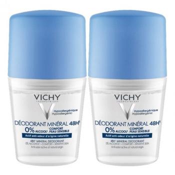 Vichy Set deodorante cu bile minerale (Mineral Deodorant) 2 x 50 ml