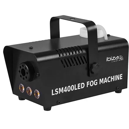 Masina fum cu LED-URI 400W negru Ibiza Light LSM400LED-BK