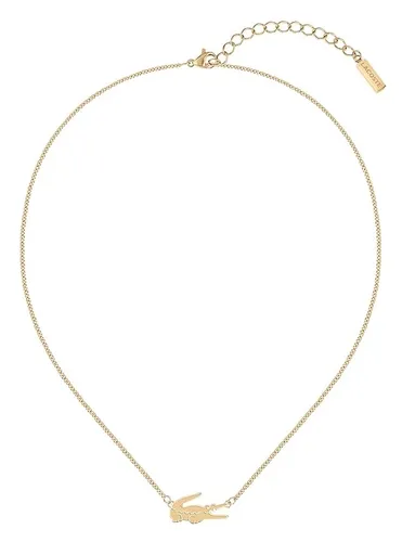 Lacoste Colier original placat cu aur pentru femei Crocodile 2040045