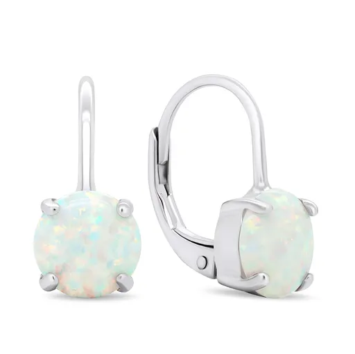Brilio Silver Cercei fermecători din argint cu opale sintetice EA429W