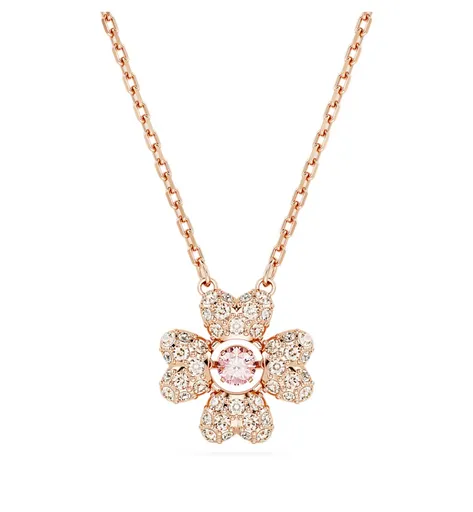 Swarovski Colier frumos bronz Trifoi cu cristale Idyllia 5674211