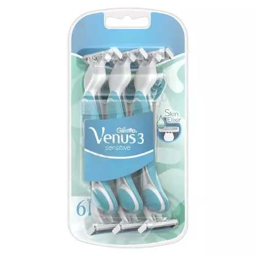 Gillette Aparat de ras de unică folosință Venus 3 Sensitive 6 buc