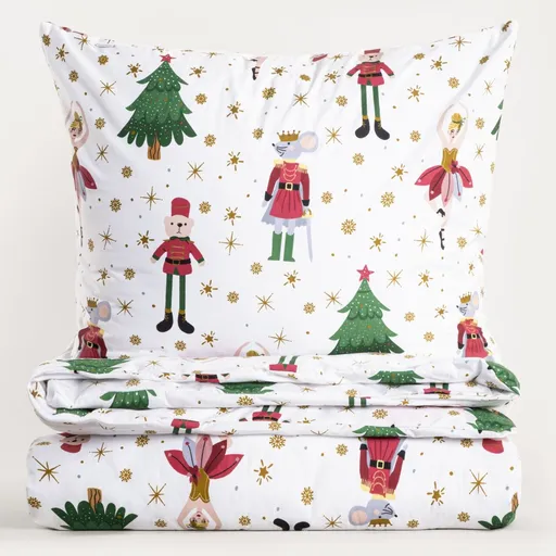 Lenjerie de pat dubla Licola, Homla, 3 piese, 160x200 cm, microfibra din poliester, multicolor