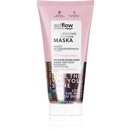 so!flow High Porosity Hair Protein-Emollient Mask mască fortifiantă petru par fragil si fara vlaga 200 ml