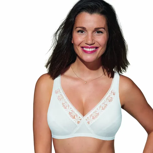 Pachet de două sutien fără sârmă Playtex Coeur Croisé brodat
