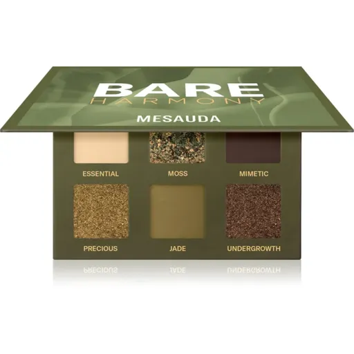 Mesauda Milano Bare Harmony paleta farduri de ochi culoare 205 Hidden Green 6x1 g
