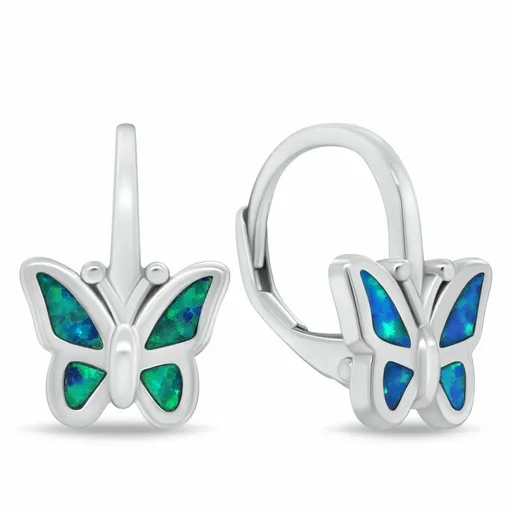 Brilio Silver Cercei din argint pentru fetițe Fluturași EA1239WB