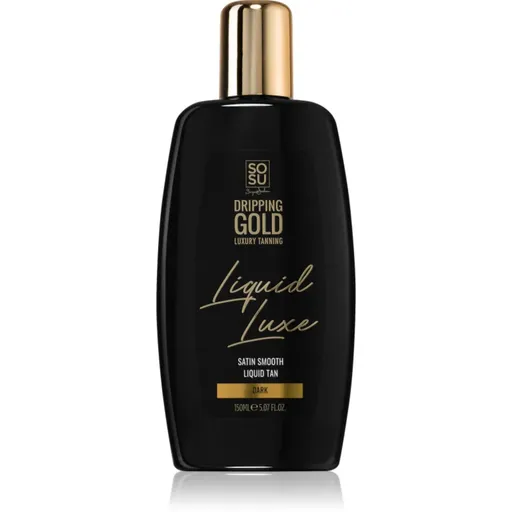Dripping Gold Luxury Tanning Liquid Luxe apa de auto-bronzare pentru corp Dark 150 ml
