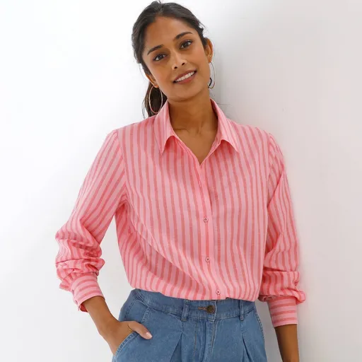 Cămașă cu mânecă lungă, cu dungi
