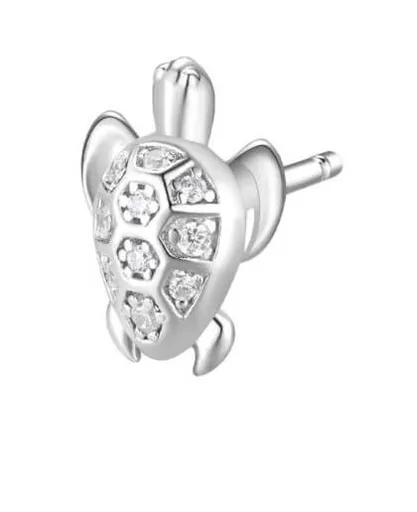 Rosato Cercel din argint single Broască țestoasă RZO053R