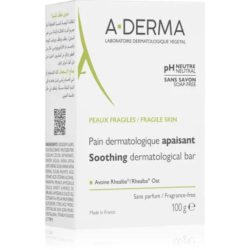 A-Derma Essentials Dermatological Bar baton dermatologic pentru curatare pentru piele sensibila si iritata 100 g