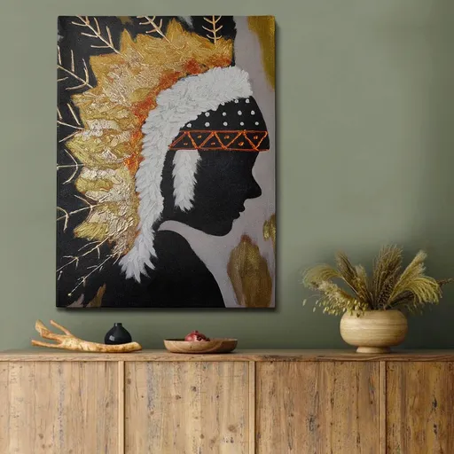 Tablou decorativ, OPG2129441609, Cadru: 100% LEMN (grosime: 3 cm), Multicolor