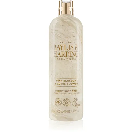 Baylis & Harding Elements Pink Blossom & Lotus Flower gel de duș de lux 500 ml