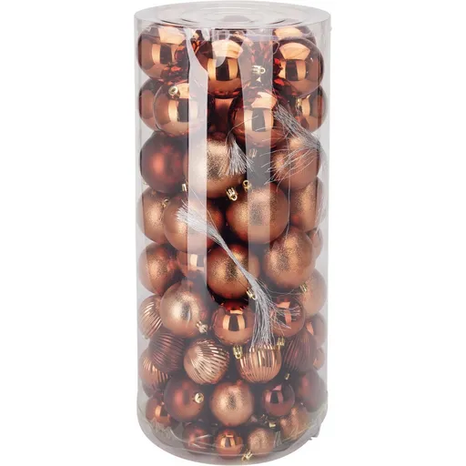 Set de decorațiuni de Crăciun Golden Brown, 100bucăți, plastic, bronz