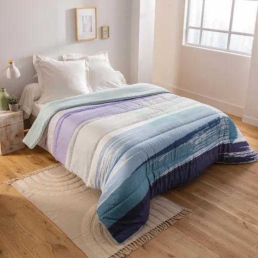 Pătură din microfibră cu imprimeu pastel 400g/m2