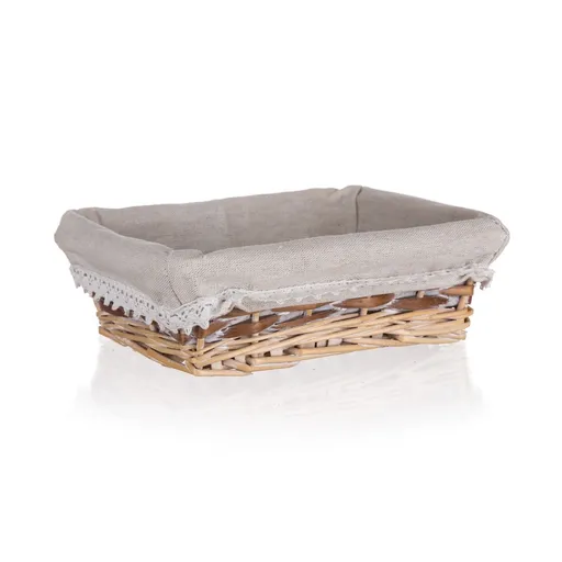 Coș din răchită Home Decor Duo, 21 x 16 x 6,5 cm, 21 x 16 x 6,5 cm