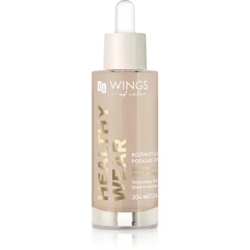 AA Wings of Color Healthy Wear Radiant Foundation makeup radiant cu hidratare culoare 304 Natural Beige 30 ml