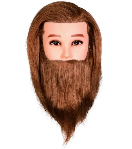 Cap Manechin Barbat Roscat cu Barba + Suport de Prindere