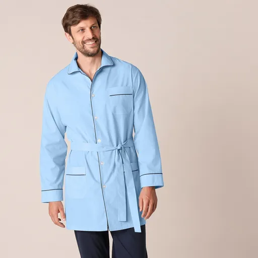 Cămașă de pijama bărbătească din poplin cu nasturi