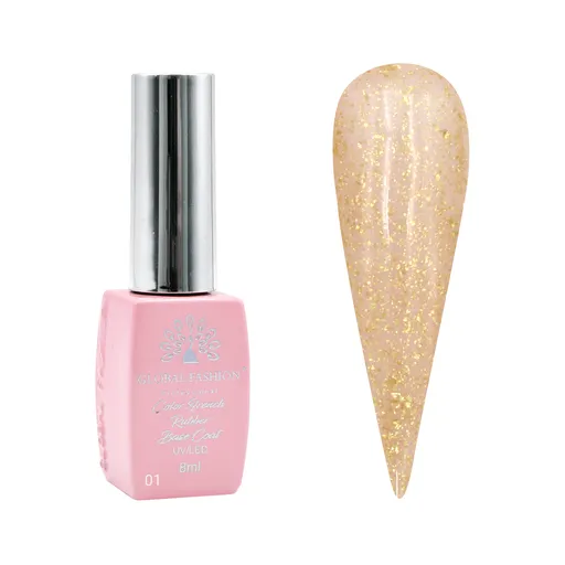 Rubber Base Coat Flakes 01, 8 ml, TPO Free