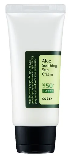 COSRX Cremă solară calmantă cu Aloe SPF 50 Pa+++ (Soothing Sun Cream) 50 ml