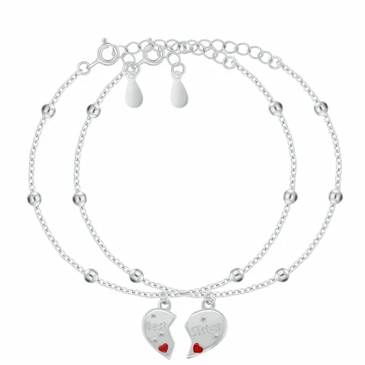 Brilio Silver Set brățări din argint pentru surori SET278W (2 brățări)