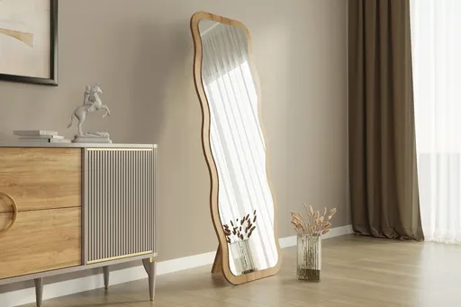 Oglinda decorativa, Hanah Home, Aror, 50x160x2.2 cm, Natural