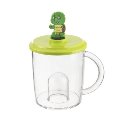 Cana pentru copii Orion UH tritan BROASCA  ȚESTOASĂ, 0,27 l, verde