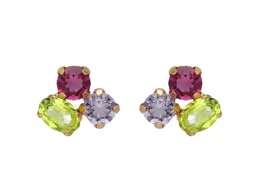 Victoria Cruz Cercei superbi cu cristale colorate Odele A4912-MDT