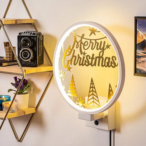 Aplica de perete, Opviq, 526SHD1158, Alb/Auriu